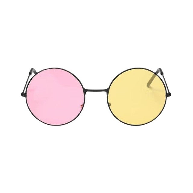 Men Spamton Cosplay Glasses Boss Spamton Cosplay  Mixed Color Sunglasses Cos Prop Round Frame Sunglasses Halloween Accessories