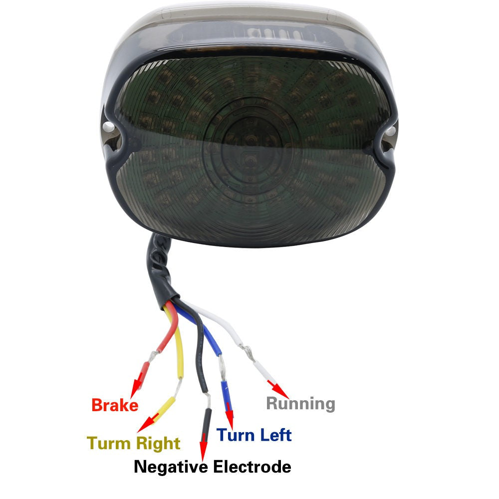 Luz de freio traseira LED para motocicleta DOT, pisca-pisca para Harley Sportster Dyna Fatboy Softail Touring Road Glide Road King