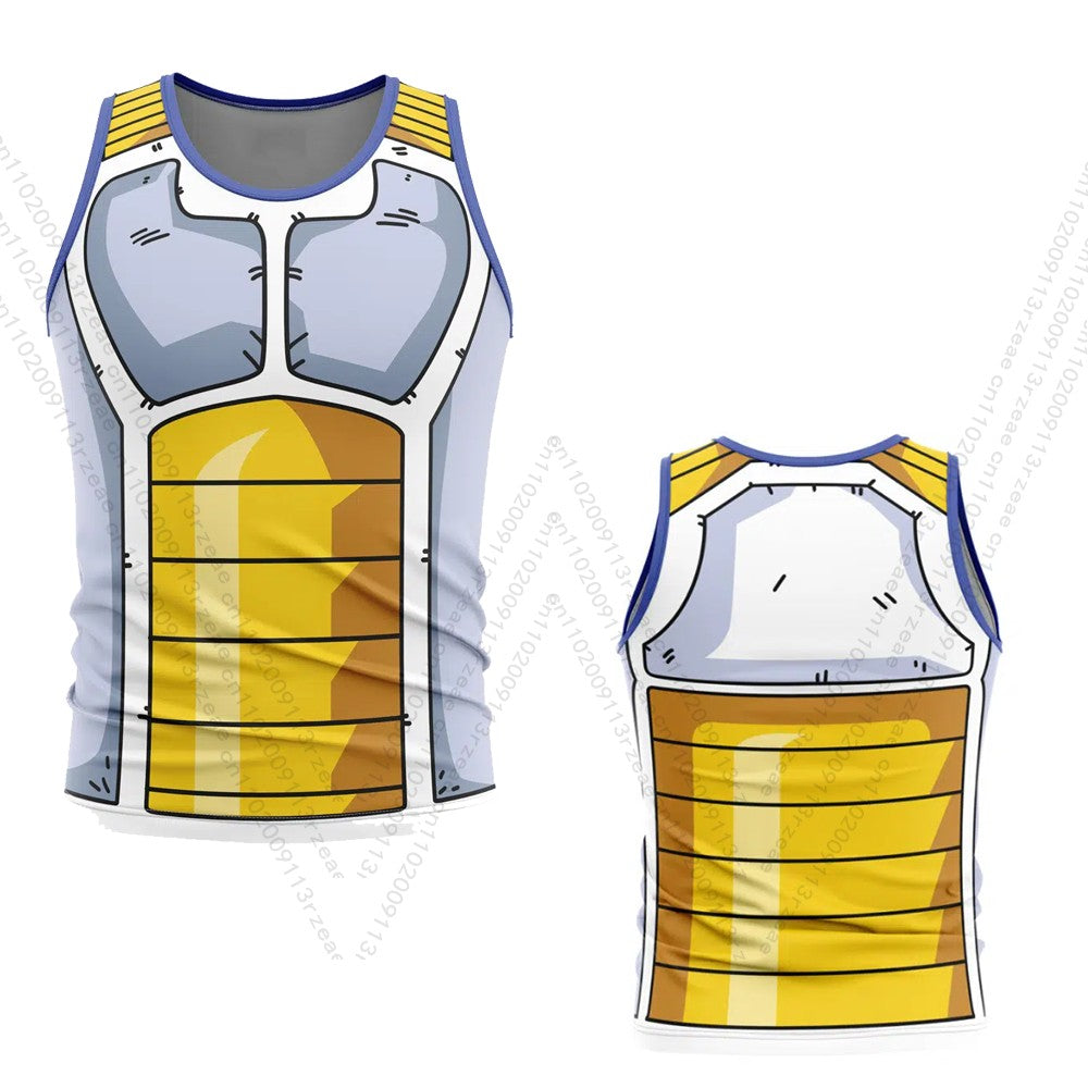 Goku Kame Kai Dragon Ball Anime Tank Top Men's Cosplay Print Gym T-shirt Exercise Casual Breathable Sports Kid Basketball Vest