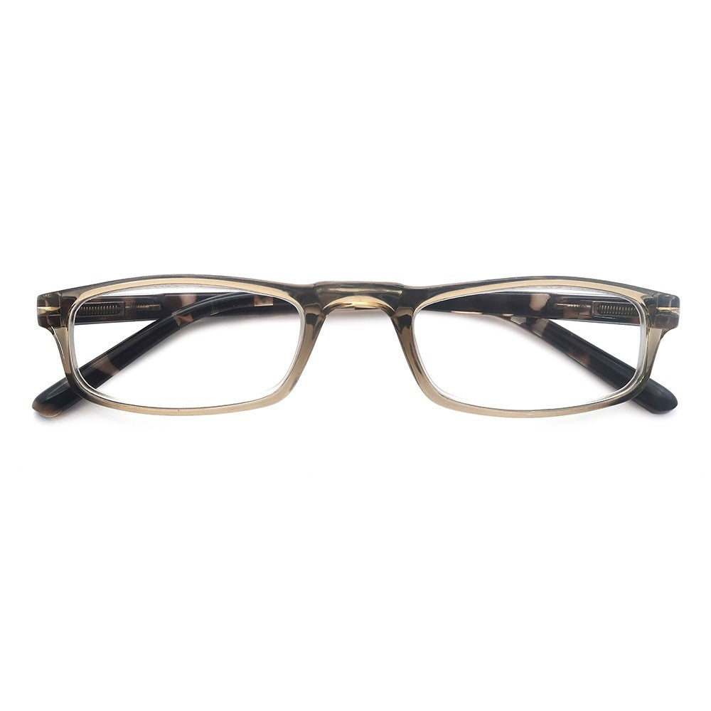 Women Men Reading Glasses Classic Small Rectangle Frame Spring Hinge Ulrta Comtable Wear Readers Eyeglass with Diopters