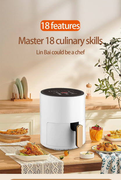 6L Large Air Fryer,Multifunction Digital Air Fryer Without Oil Electric Oven, Dehydrator, Air Fryer with LED Touch Panel