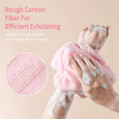 1pc Exfoliating Back Body Scrubber For Shower Bath, Long Strip Rubbing Scrub Towel, Exfoliating Washcloth