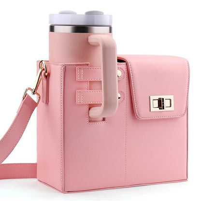 Water Bottle Bag Outdoor Portable Crossbody Multifunctional Universal Protection Pouch Single Shoulder Solid Color Storage