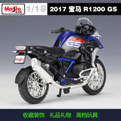 Maisto 1:18 Bmw R1200 Gs 2017 R 1200 Mock-up Alloy Motorcycle Model With Chassis