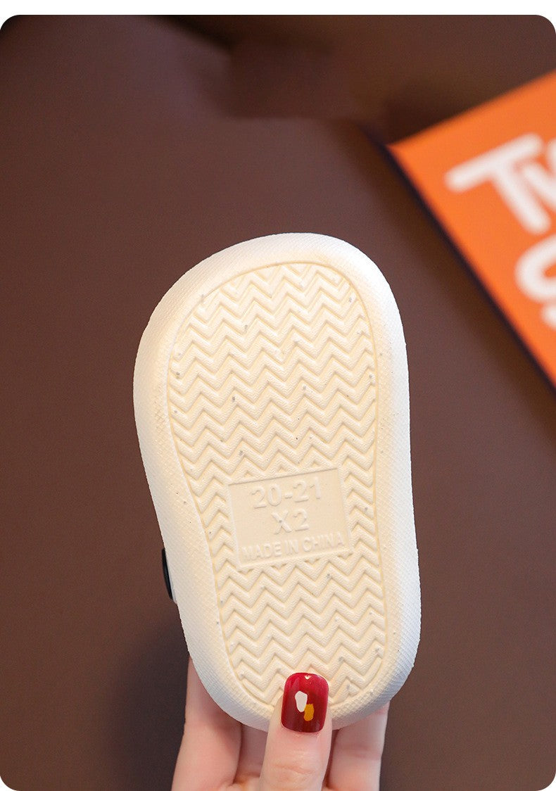 Children's Slippers Summer Boys and Girls Cartoon Cute Anti-Slip Open-Toe Clogs Infant Toddler and Big Kids Sandals