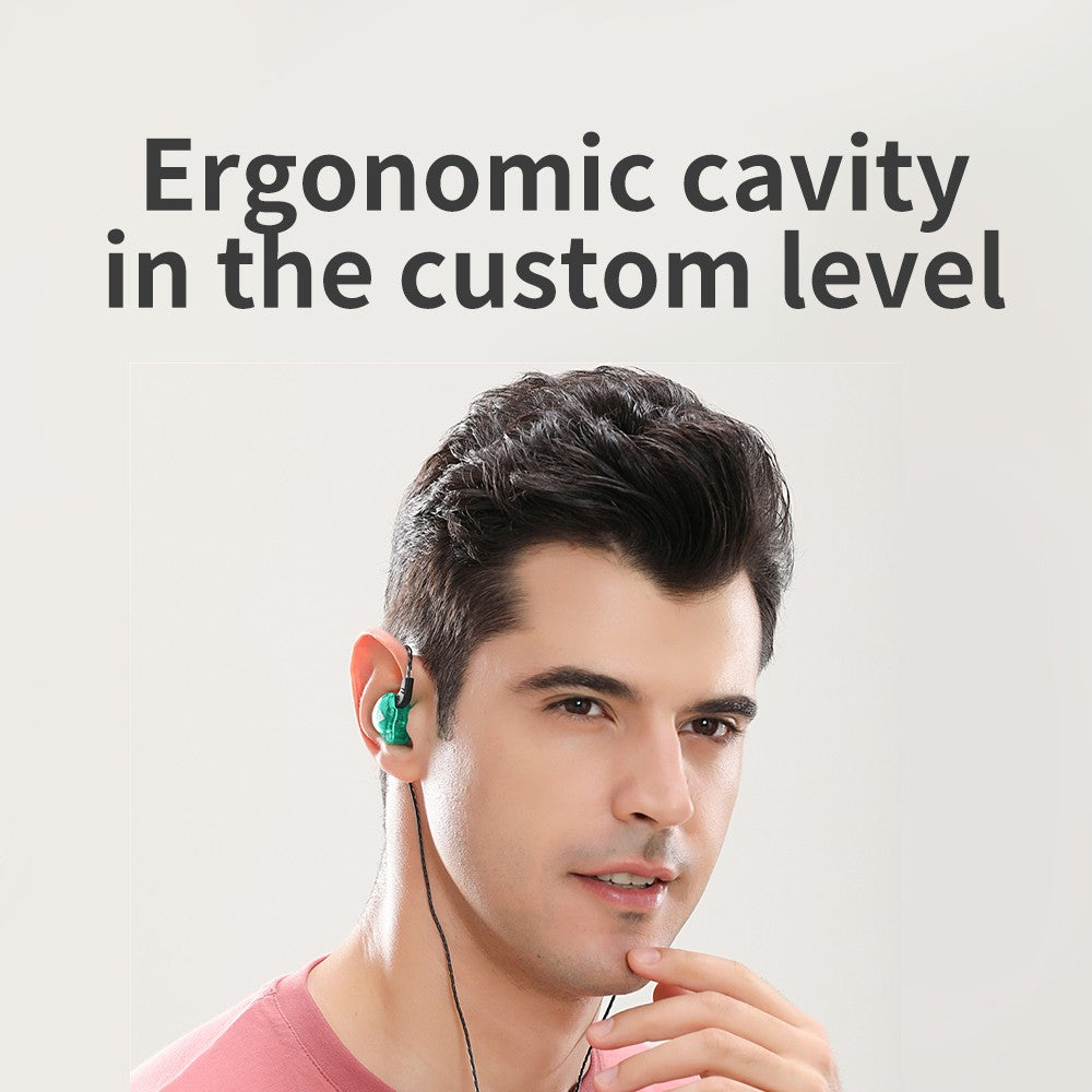 Fone de Ouvido Gamer QKZ AK6 Genuíno, Headset Gamer com Cabo de 3,5mm, Fones de Ouvido com Redução de Ruído, Fones de Ouvido com Fio e Mãos Livres para Esportes