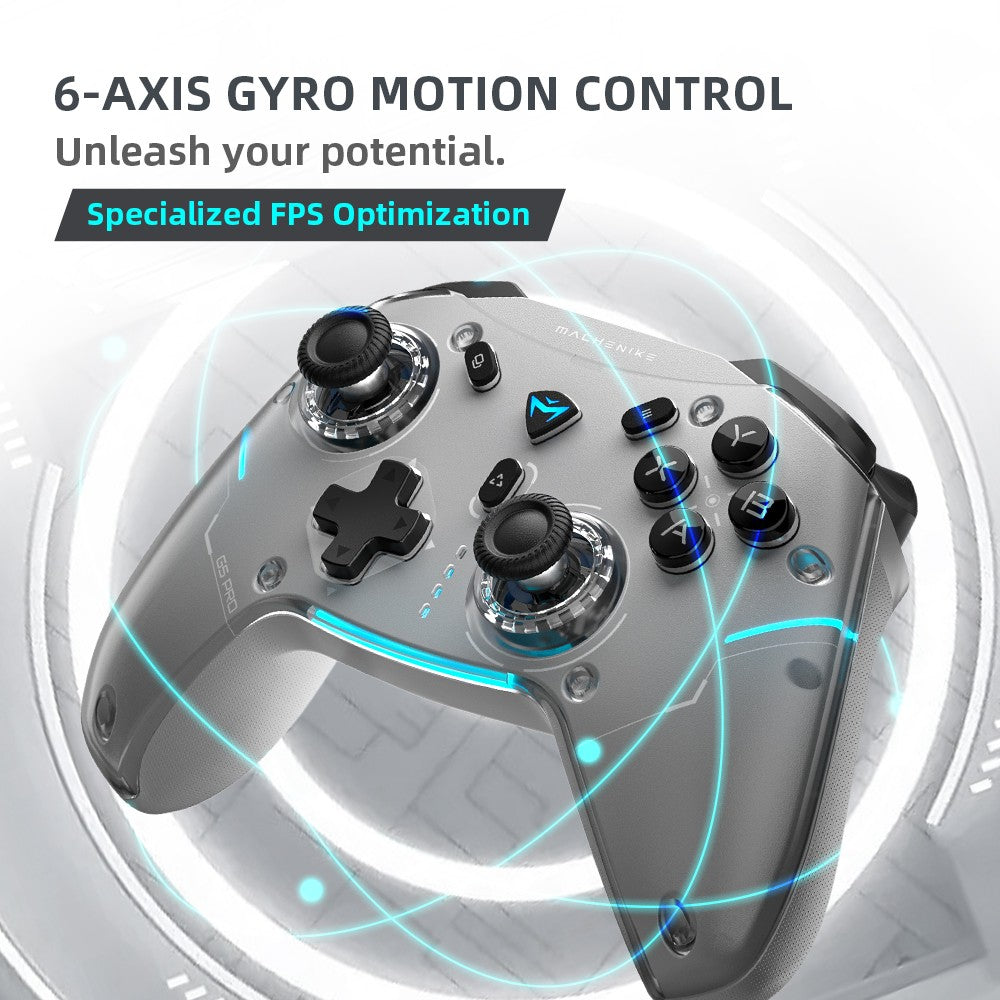 MACHENIKE G5Pro Max SE Gaming Controller With Charging Dock Optional Hall Effect Joysticks Triggers RGB Light Wireless Gamepad
