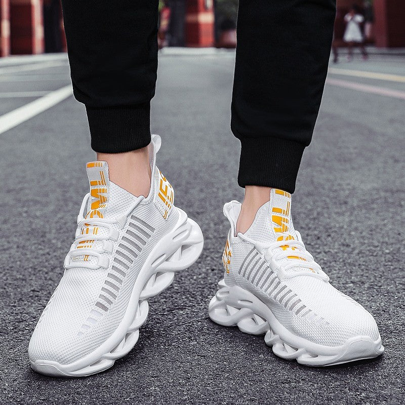 Men Shoes Comfortable Unisex Sneakers Breathable Couple Running Shoes Women Tenis Sports Shoe Size 36-46 White Walking Sneakers