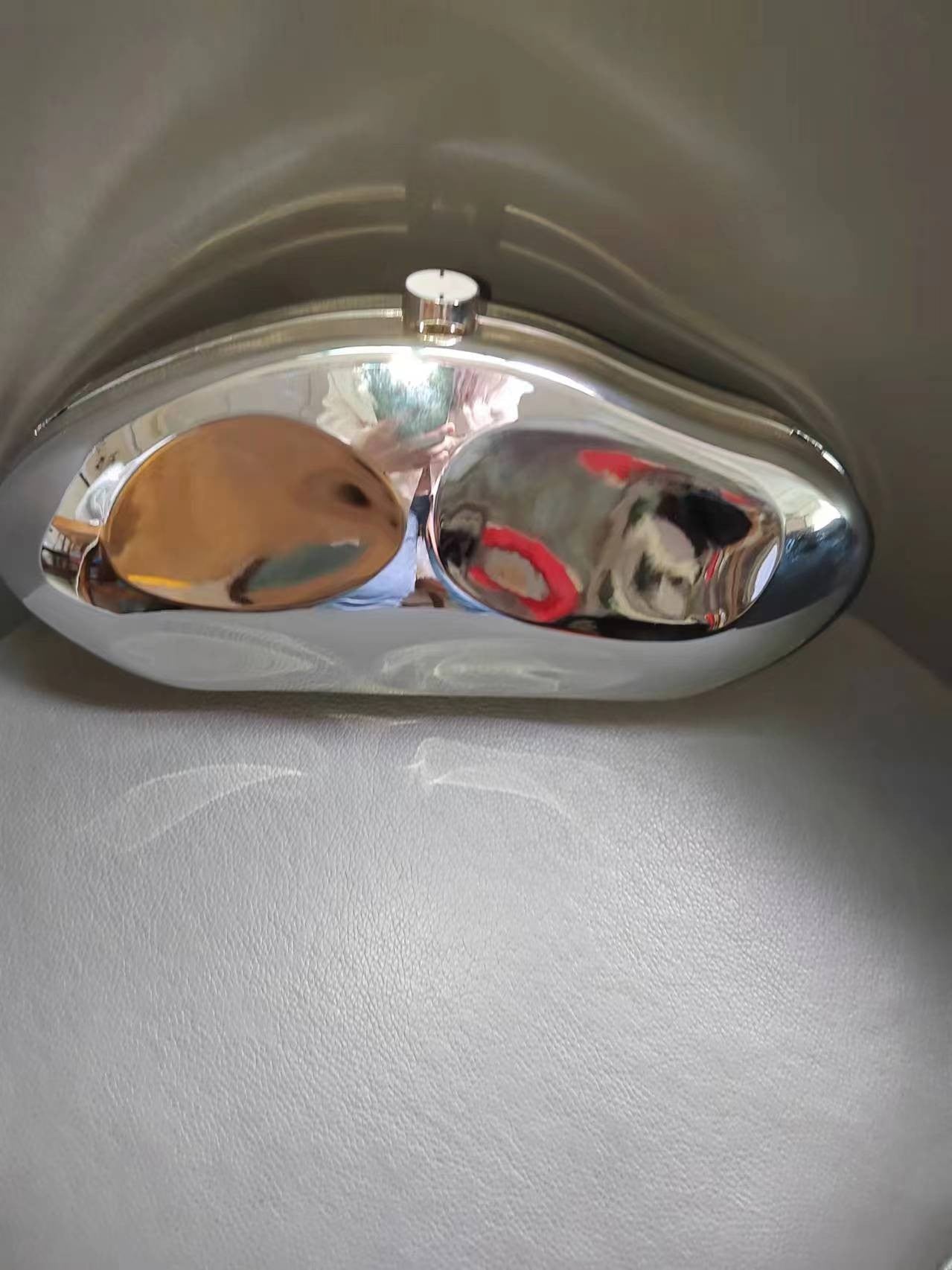 2025 Silver Metal Clutch Party Purse Evening Bag Wedding Bridal Bolsas Sac A Main Bag Wholesale