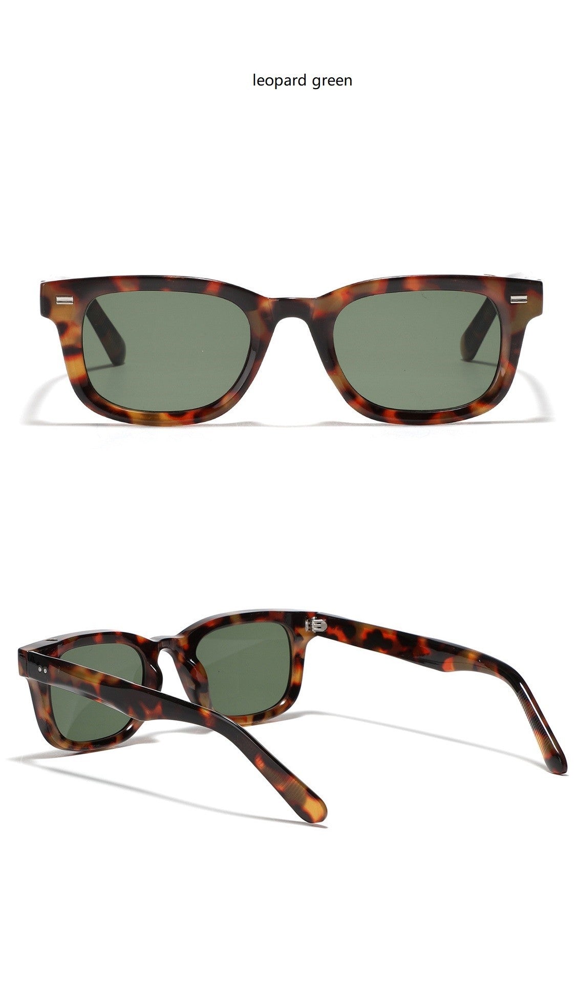 Óculos de sol retrô pequenos quadrados femininos e masculinos com rebites, lentes laranja, moda, óculos de sol de luxo, UV400, marca Oculus, óculos femininos Gafas