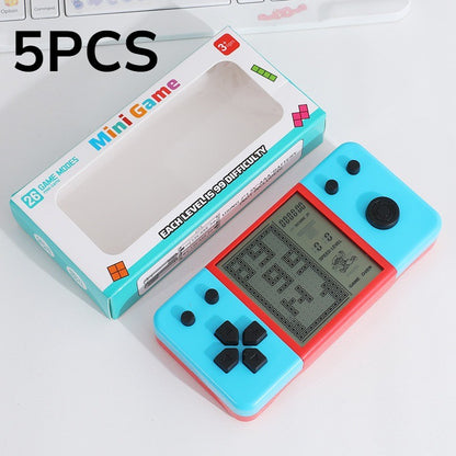 Pocket Tetris Handheld Game Console Retro Electronic Game Player Portable Stress Relief Toy