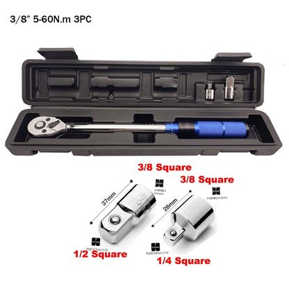 Chave de Torque de Alta Precisão 3/8" 5-60N.m com Encaixe Quadrado ±3% 1pc 3pcs 7pcs 8pcs Conjunto Ferramentas Manuais para Bicicletas Motocicletas Automóveis Faças Você Mesmo