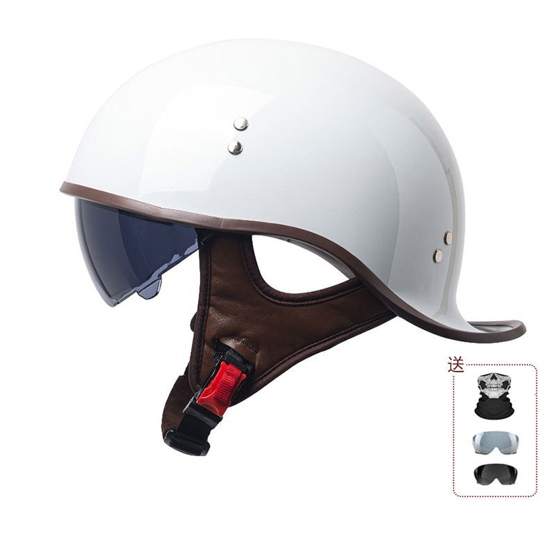 Certificação 3C da China, capacete de motocicleta novo, capacete coquinho retrô personalizado para homens e mulheres, leve, respirável, meio capacete.