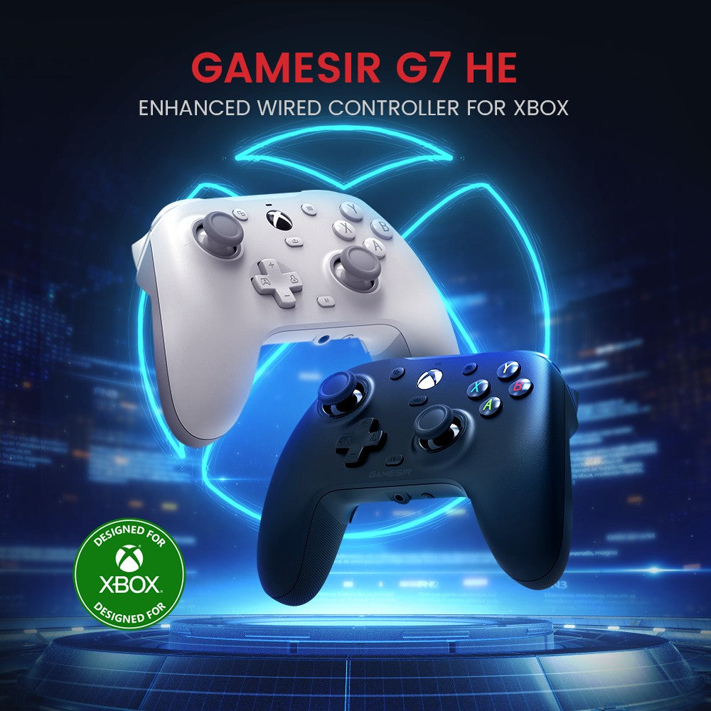 GameSir G7 HE Xbox Gaming Controller Wired Gamepad for Xbox Series X, Xbox Series S, Xbox One, Steam and PC with Hall Effect