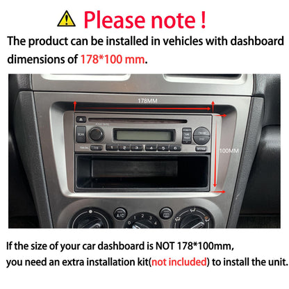 ESSGOO Rádio Estéreo Automotivo 9 polegadas 2 DIN Sem Fio CarPlay Android Auto Bluetooth 64G GPS Navegação RDS WiFi USB FM DAB+CÂMERA