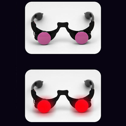 Light Up LED Eyewearing Halloween Glow Glasses Scary Red Glowing Eyes LED Glasses Festive Halloween LED Glowing Eyeglasses