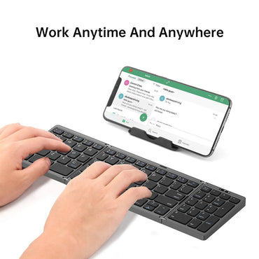 Wireless Folding Keyboard Bluetooth Keyboard with Numeric Keypad For Windows Android IOS Phone Travel Computer Mini keyboard
