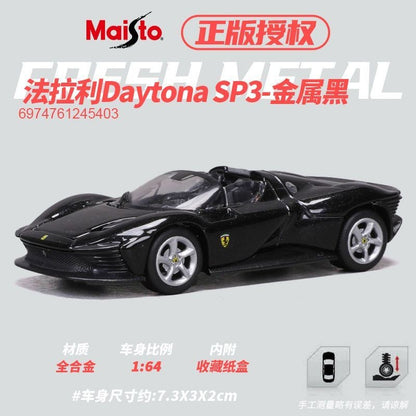 Maisto 1:64 Modelos de Carros Esportivos de Liga Ferrari Lamborghini Porsche Brinquedos de Metal Fundido para Coleção de Meninos