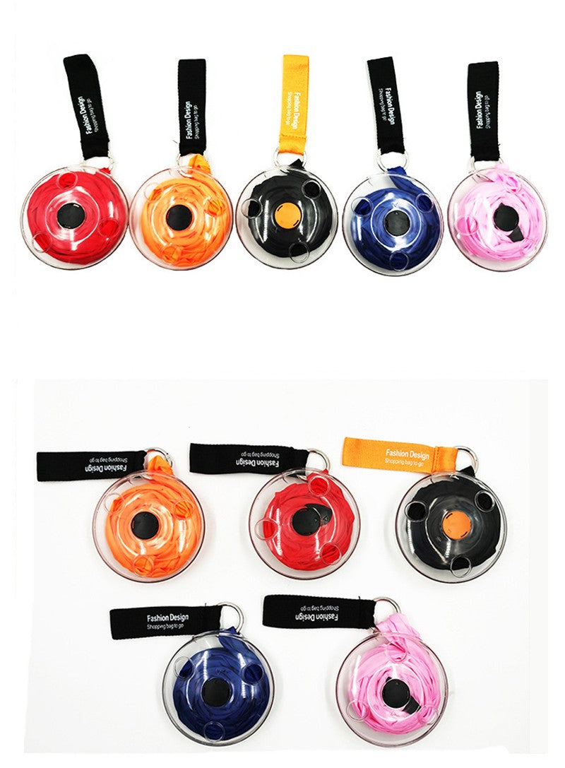 Multifunctional Shopping Storage Bag, Eco, Reusable, Super Small, Portable, Folding, Telescopic Disc, Supermarket