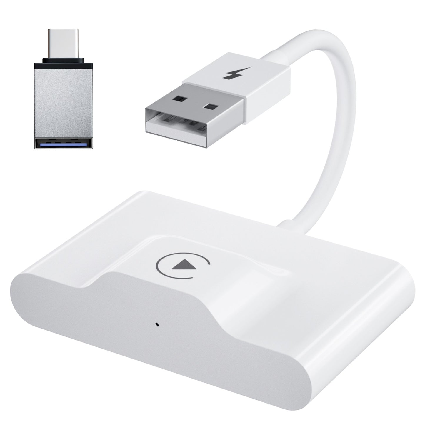 Carplay Wireless Adapter with Youtube/Netflix/Tiktok, Wireless Carplay USB Dongle for Factory Wired Carplay to Wireless