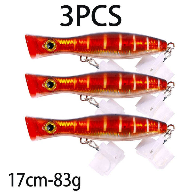 Iscas de Pesca Popper Topwater 11cm 23g 13cm 43g Pesca Boia Artificial Pesca de Baixo, Lúcio, Carpa, Wobbler, Artigos de Pesca