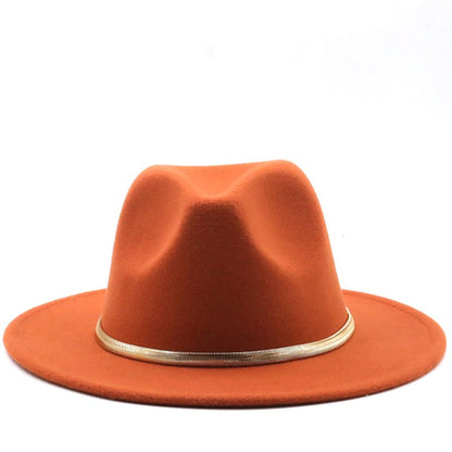 Black/green Wide Brim Simple Church Derby Top Hat Panama Solid Felt Fedoras Hat for Men Women artificial wool Blend Jazz Cap