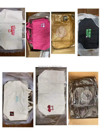 High Quality Custom Eco Beach Tote Bag Cotton Bag Canvas Tote Bags with Custom Printed Logo