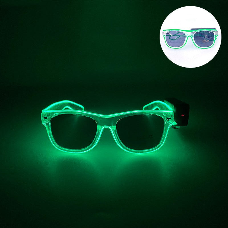 New Cool Wireless Glowing LED Light Up Glasses For Rave Festival Party Luminous Neon Mosaic Sunglasses Club Disco Eye Glasses
