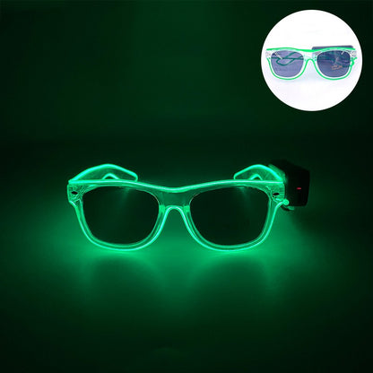 New Cool Wireless Glowing LED Light Up Glasses For Rave Festival Party Luminous Neon Mosaic Sunglasses Club Disco Eye Glasses