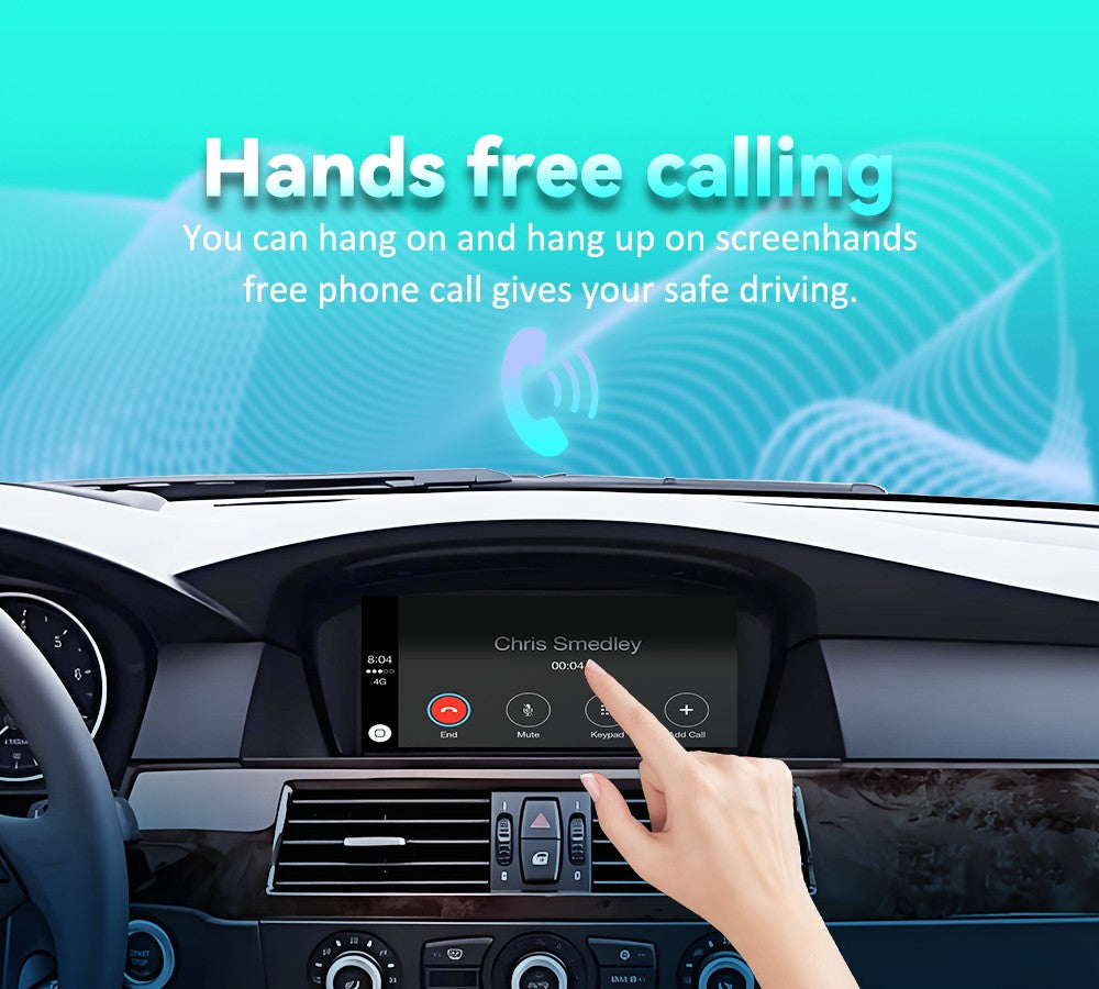 BONROAD Para BMW Série 5 E60 E61 E62 E63 E64 E90 E91 E92 E93 M3 Wireless Carplay Carro Rádio GPS Multimídia Tela Sensível ao Toque