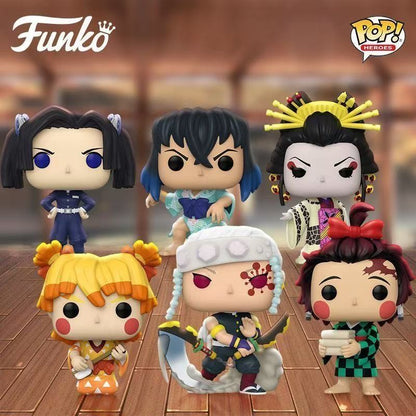 Funko Pop Demon Slayer Action Figure Muichiro Tokito Nove Pilares Chama Deus Anime Estátua Bonecos Brinquedos Colecionáveis Presente para Crianças