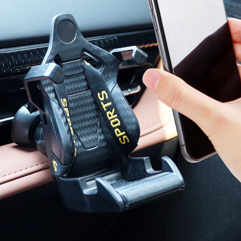Car Air Vent Phone Holder Mount Universal 360° Rotating ABS Dashboard Navigation Bracket for IPhone Samsung Anti-Shake GPS Clip