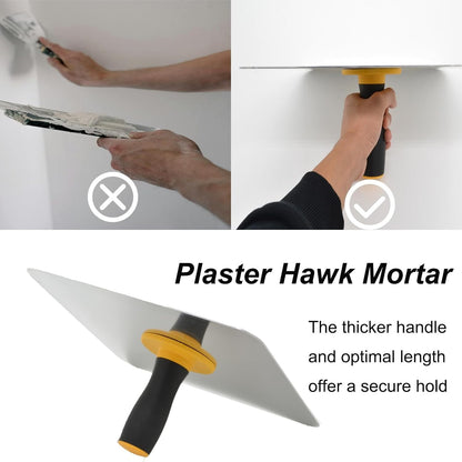 Suporte de Placa de Argamassa/Gesso de Alumínio com Alça Ergonômica, Ferramenta de Reboco para Cimento, Argamassa, Drywall