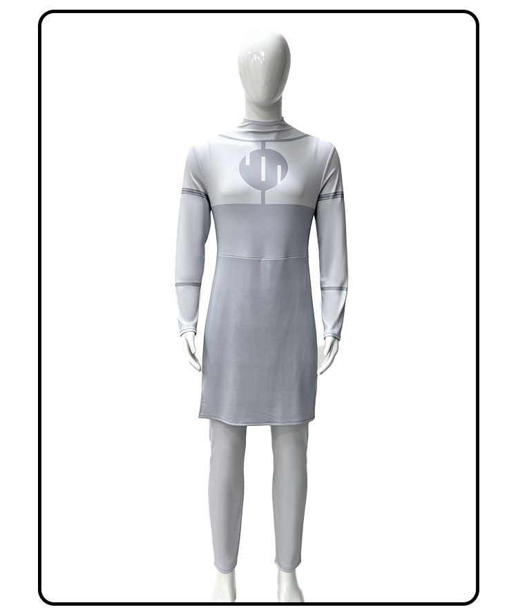 Adult Invincible Omni-Man Cosplay Costume Nolan Grayson Viltrumite Outfit Jumpsuit with Cloak for Halloween Anime Role Play