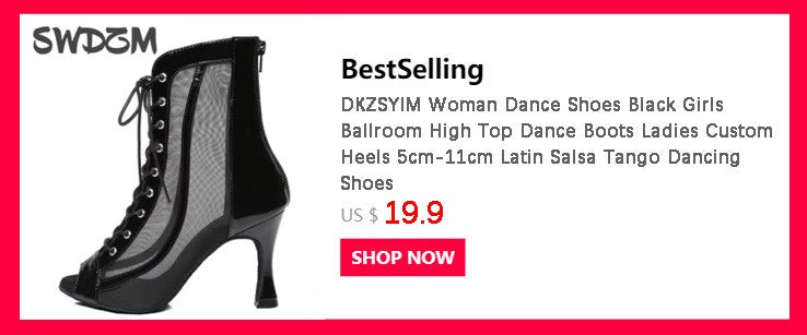 DKZSYIM New Women Ballroom Latin Dance Shoes Jazz Modern Dance Shoes Lace Up Dancing Boots Red Black Sports Dancing Sneakers
