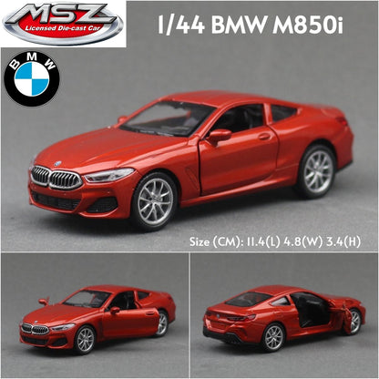 MSZ 1/43 BMW M3 M4 X6 X7 Mini Cooper SUV Carro Esportivo de Corrida Brinquedo Modelo Diecast Metal Miniatura Coleção de Fricção Presente Infantil