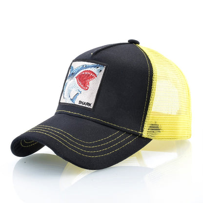 Bonés Trucker Masculino Feminino Streetwear Hip Hop Boné de Beisebol Com Patch de Tubarão Bordado Snapback Drake Bones Casquette Quatro Estações