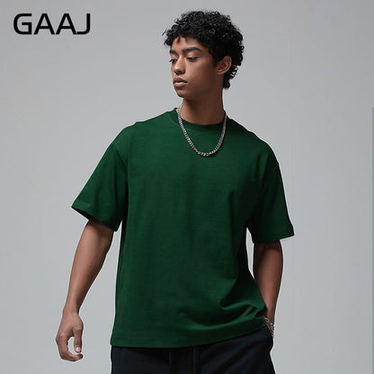 100 Heavy Weight Cotton T shirt For Men Women Short Sleeve Plain Tops Solid Oversized Tee Shirts Quality Clothing 8.8oz 250gsm