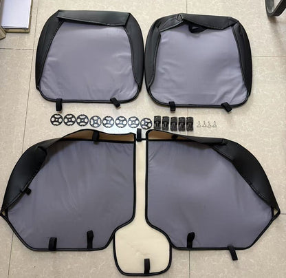 1Pcs PU Leather Car Universal Seat Cover Interior Auto Seat Kits Cushion Four Seasons Protector Mat Front Rear Rows Accessories