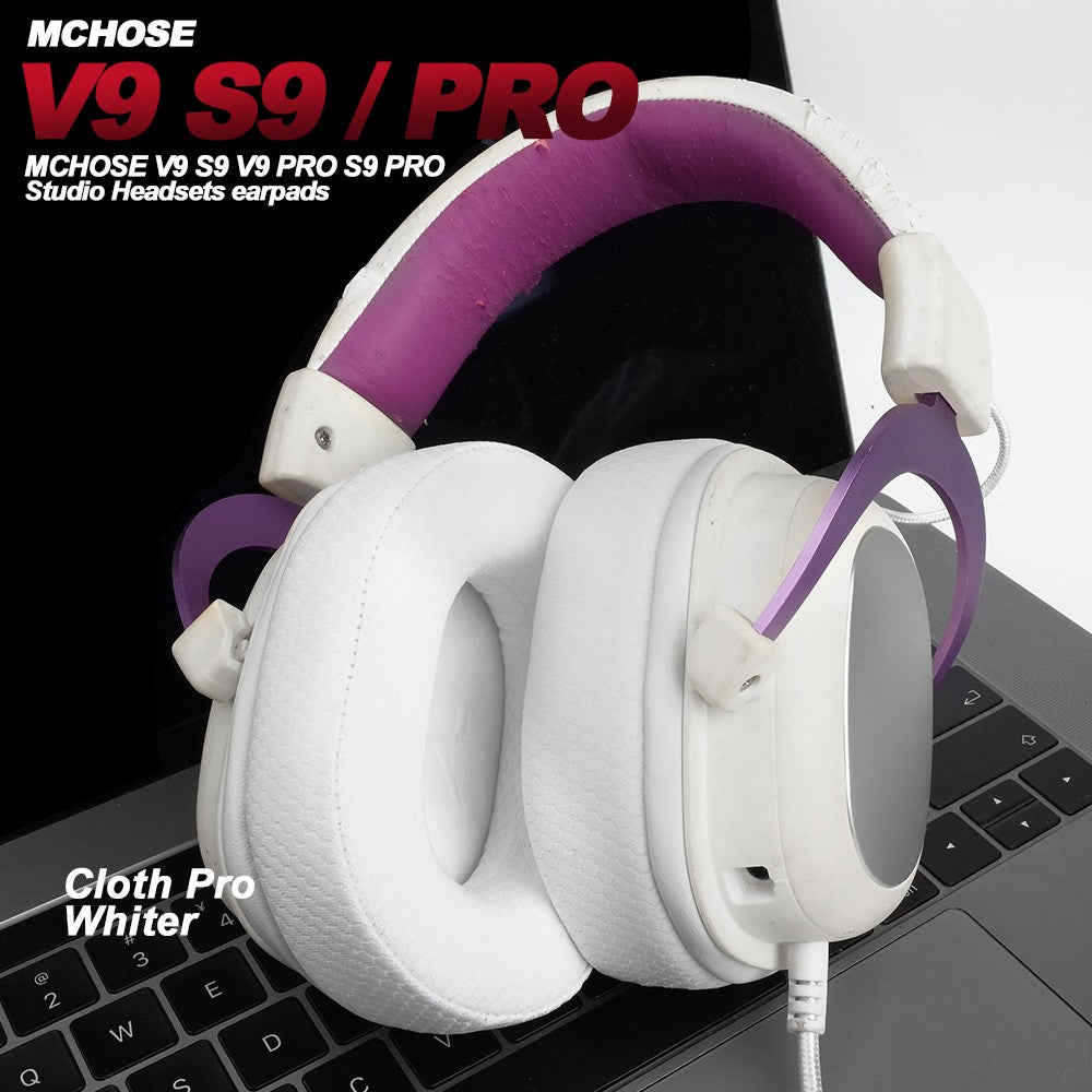 Replacement Foam Ear Pads for MCHOSE V9 S9 PRO,V9 PRO S9 PRO mchose x9 Headphones  memory foam Earpads Protein Leather