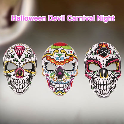 Adult Halloween Skull Mask Novelty DIY Cosplay Mask Full Face Day of The Dead Masks
