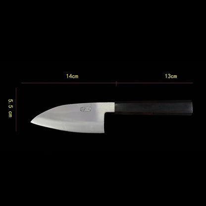 5.5 / 6.3 Inch Deba Knife 3 Layer BG42 Aviation Special Steel Double-edged Blade Cleaver Slicing Handmade Longquan Kitchen Knife