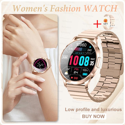 2026 New NFC Smart Watch Women 7.3mm Ultra-Thin 1.32" AMOLED HD Screen Sport Fitness Bluetooth call Luxury Smartwatch Women Gift