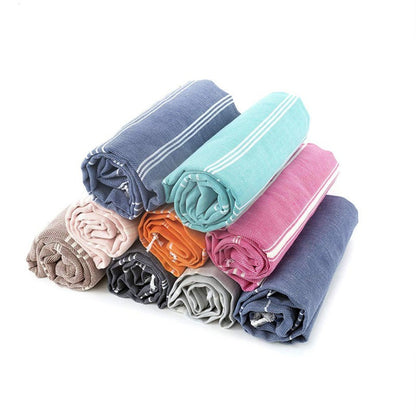 100X180cm oversized tassel Turkish cotton towel, blanket, suitable for bathing, beach,swimming pool, SPA, gym Striped bath towel