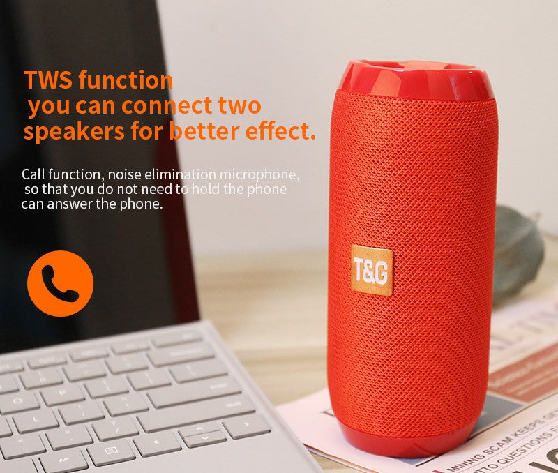 Caixa De Som Bluetooth Portátil Sem Fio Alto-falante Música Subwoofer Rádio FM Áudio Bluetooth Chamada Viva-voz Baffe