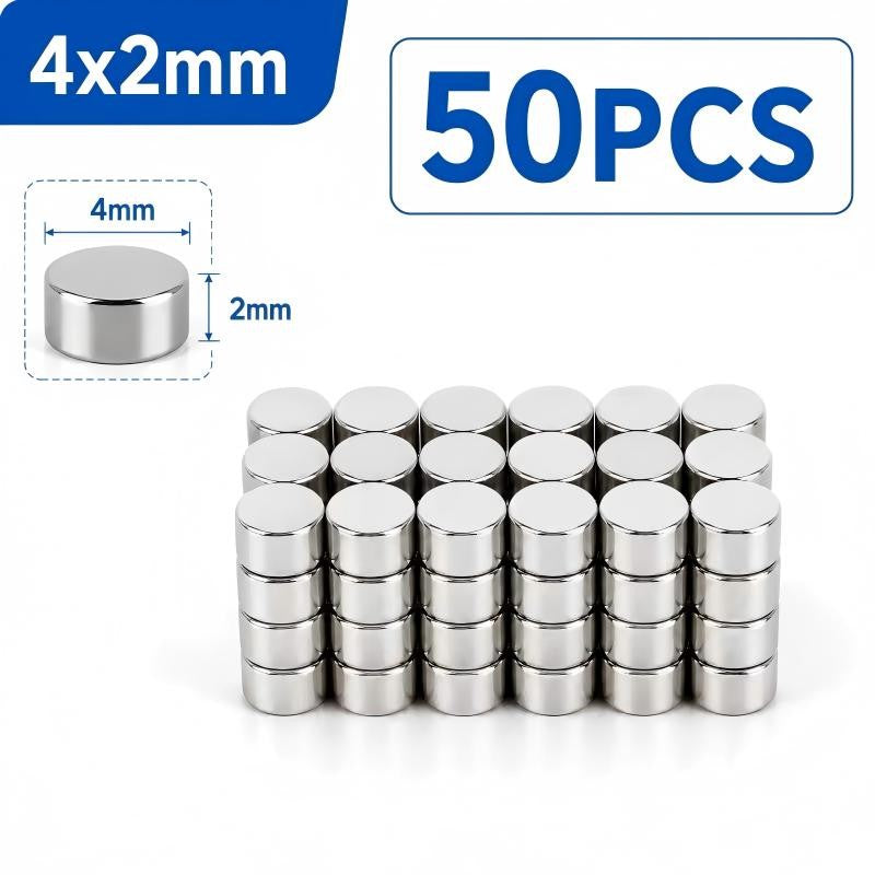 50 Pieces Magnets For 3D Printing,4x2 5x2 6x2 8x2 10x2mm Mini Magnets For 3D Printing,Refrigerator,Office, DIY, Crafts