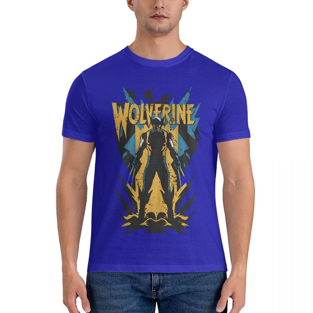 Wolverine Unleashed Men's T Shirts Deadpool And Wolverine Leisure Tee Shirt Short Sleeve Crew Neck T-Shirts Pure Cotton New