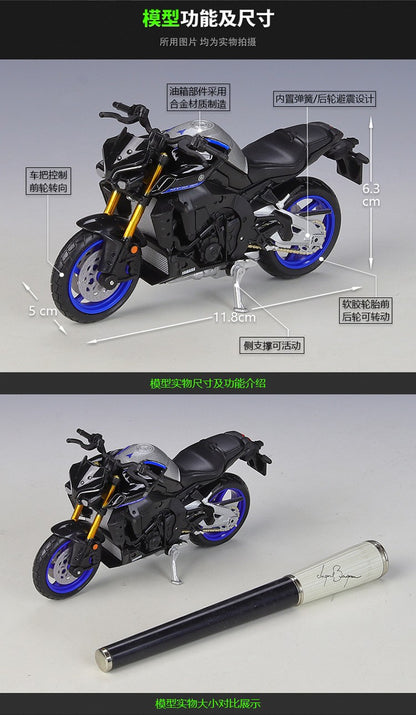 Maisto 1:18 2023 Yamaha MT10 SP MT-10 Estática Veículos Die Cast Hobbies Colecionáveis Brinquedos Modelo de Moto