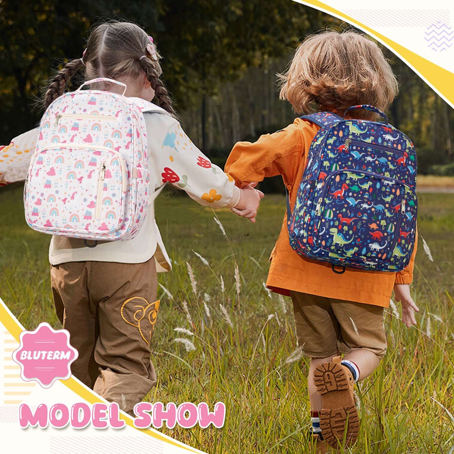 Mochila Infantil para Meninos e Meninas, Mochila Escolar Pré-escolar, Creche, Escola Primária, Jardim de Infância, Leve