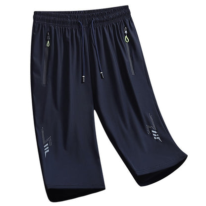 Fashion Casual Board Shorts Men's Shorts Summer Quick Dry Stretch Shorts for Men Jogging Running Short Pants Male Bottom Black